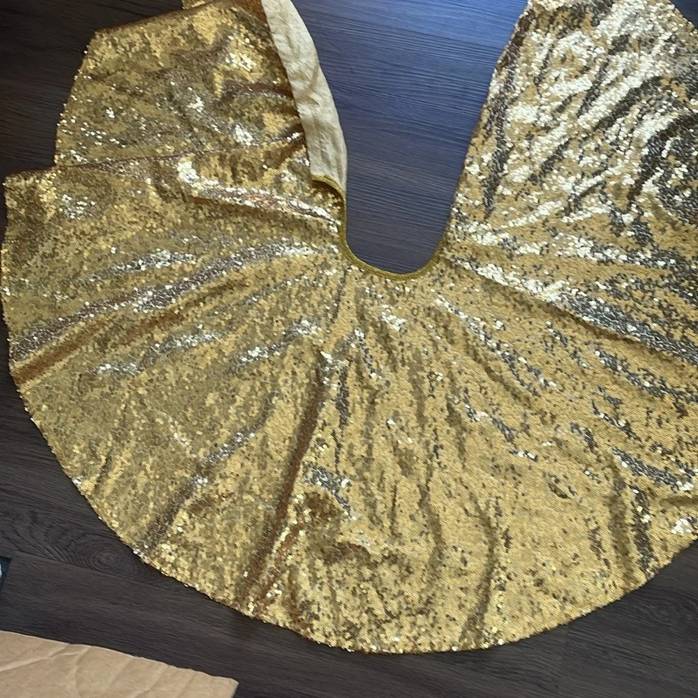 Sweet Wink Gold Sequins Dress Cape kids